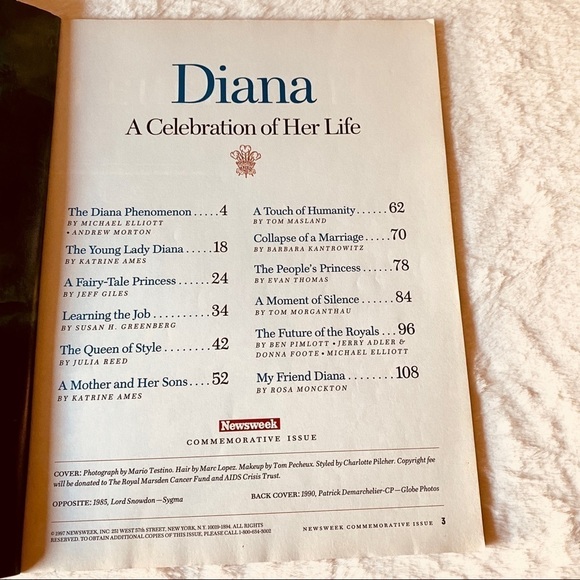 Newsweek Commemorative Edition- Diana A Celebration Of Her Life - Picture 3 of 3